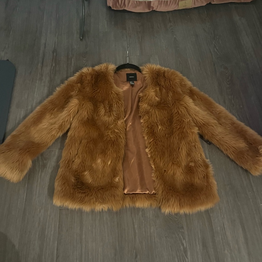 Faux Fur Zip up Jacket